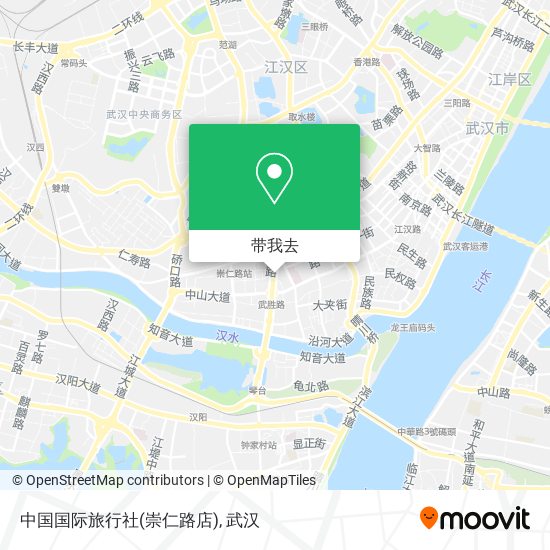 中国国际旅行社(崇仁路店)地图