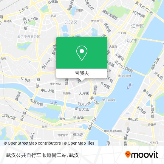 武汉公共自行车顺道街二站地图