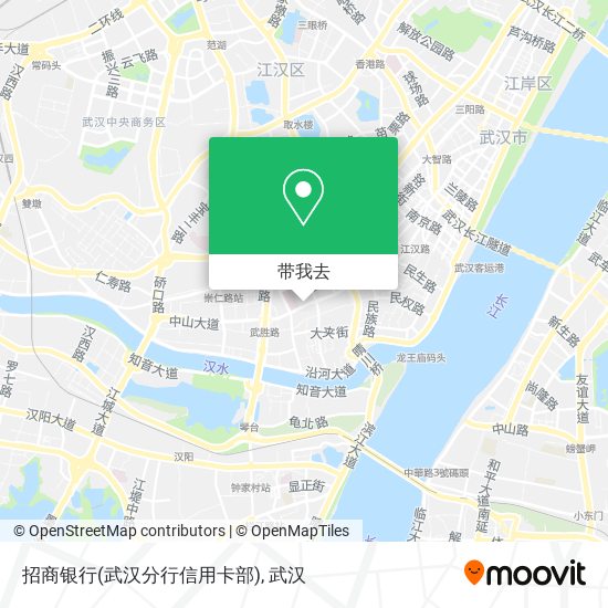 招商银行(武汉分行信用卡部)地图