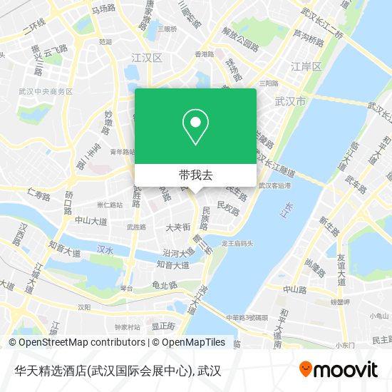 华天精选酒店(武汉国际会展中心)地图