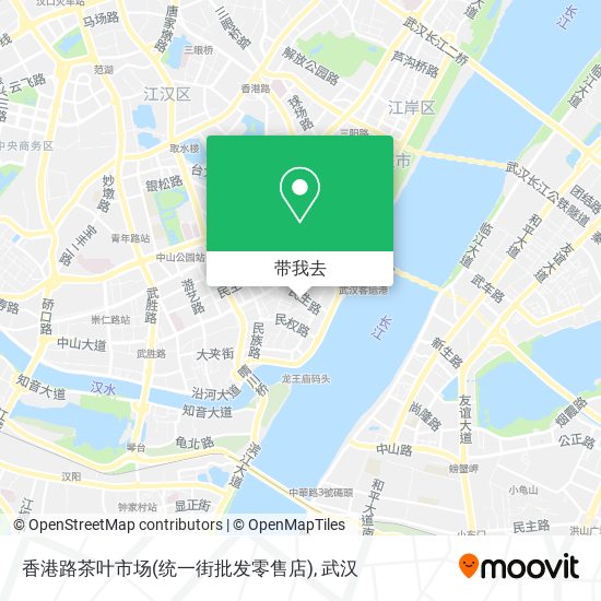 香港路茶叶市场(统一街批发零售店)地图