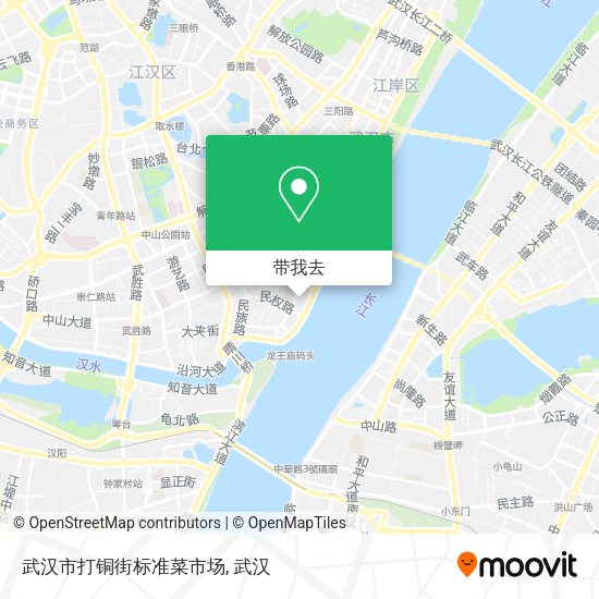 武汉市打铜街标准菜市场地图