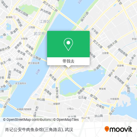 肖记公安牛肉鱼杂馆(三角路店)地图