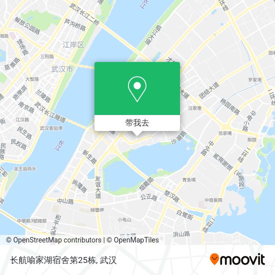 长航喻家湖宿舍第25栋地图