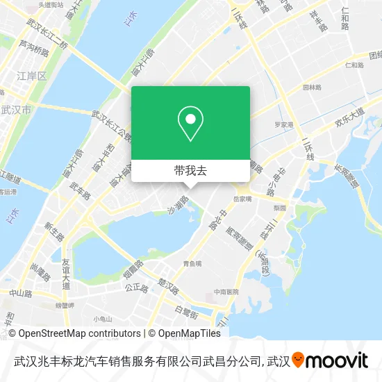 武汉兆丰标龙汽车销售服务有限公司武昌分公司地图