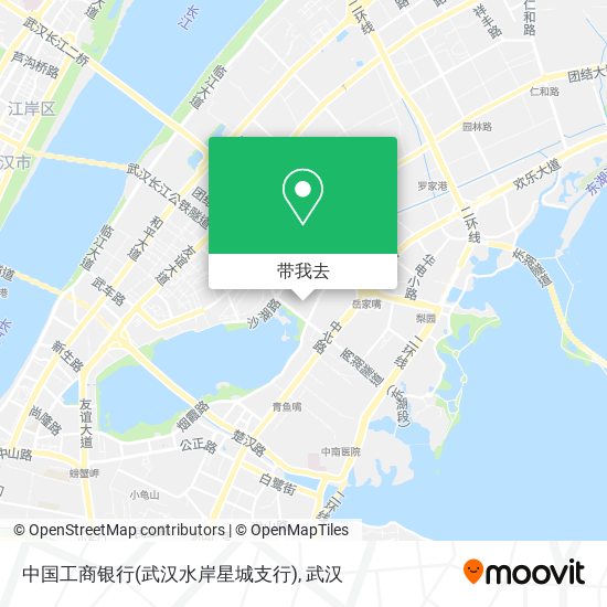 中国工商银行(武汉水岸星城支行)地图