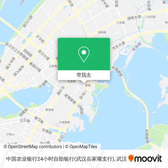 中国农业银行24小时自助银行(武汉岳家嘴支行)地图