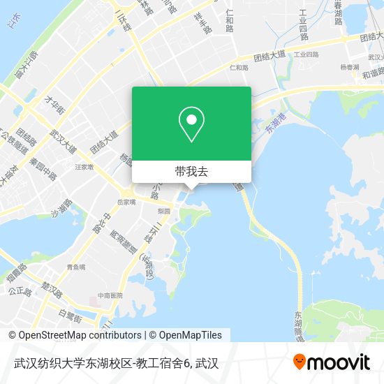 武汉纺织大学东湖校区-教工宿舍6地图