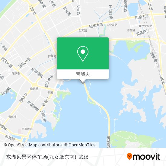 东湖风景区停车场(九女墩东南)地图