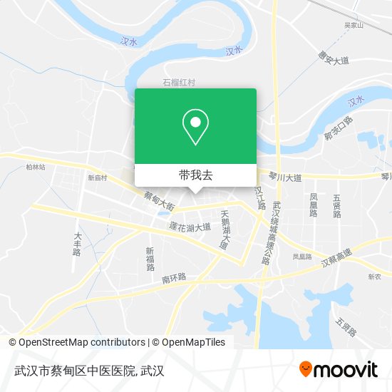 武汉市蔡甸区中医医院地图