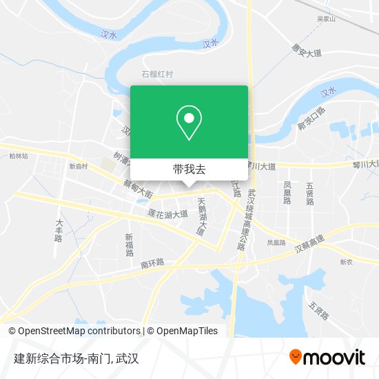 建新综合市场-南门地图