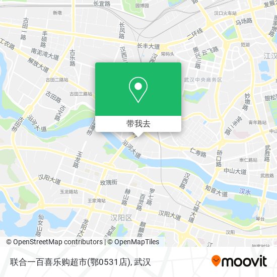 联合一百喜乐购超市(鄂0531店)地图