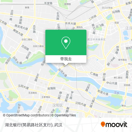 湖北银行(简易路社区支行)地图