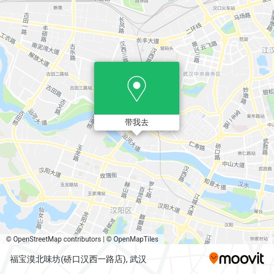 福宝漠北味坊(硚口汉西一路店)地图