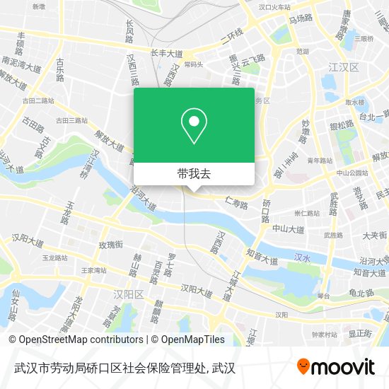 武汉市劳动局硚口区社会保险管理处地图