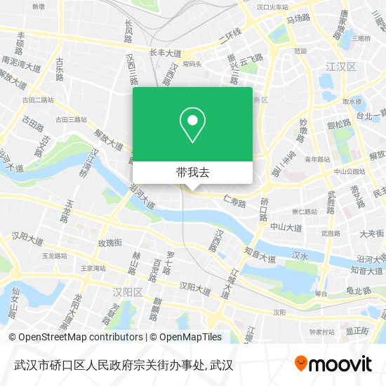 武汉市硚口区人民政府宗关街办事处地图