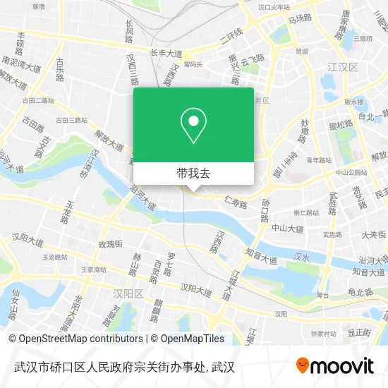 武汉市硚口区人民政府宗关街办事处地图