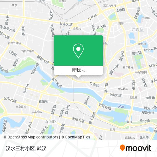 汉水三村小区地图