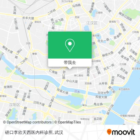 硚口李欣天西医内科诊所地图