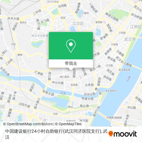 中国建设银行24小时自助银行(武汉同济医院支行)地图