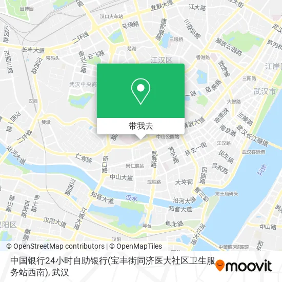 中国银行24小时自助银行(宝丰街同济医大社区卫生服务站西南)地图