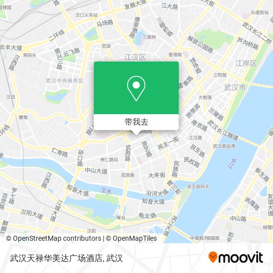 武汉天禄华美达广场酒店地图