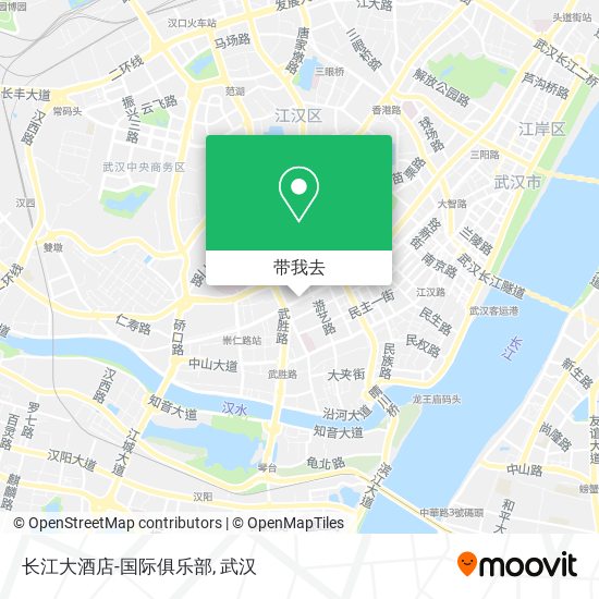 长江大酒店-国际俱乐部地图