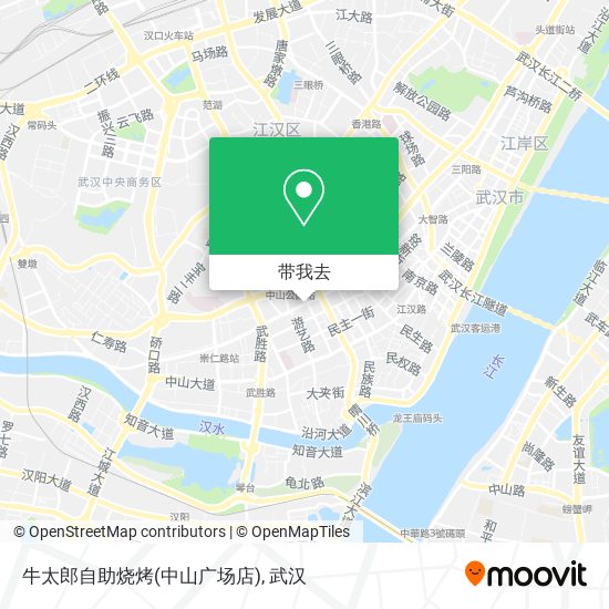 牛太郎自助烧烤(中山广场店)地图