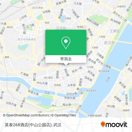 莫泰268酒店(中山公园店)地图