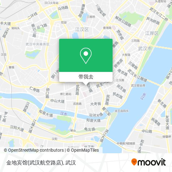 金地宾馆(武汉航空路店)地图