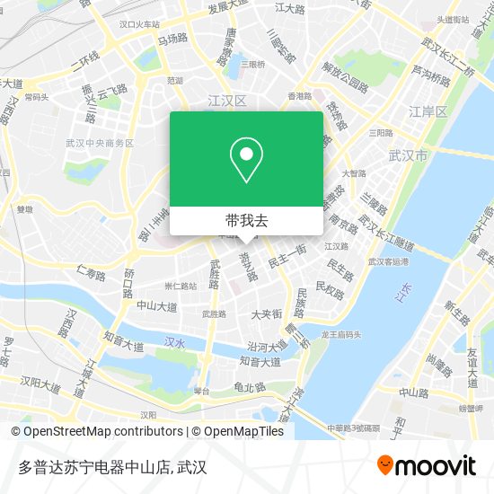 多普达苏宁电器中山店地图