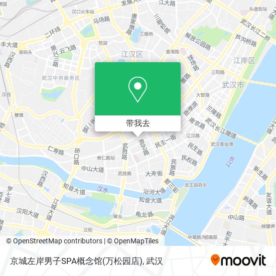 京城左岸男子SPA概念馆(万松园店)地图