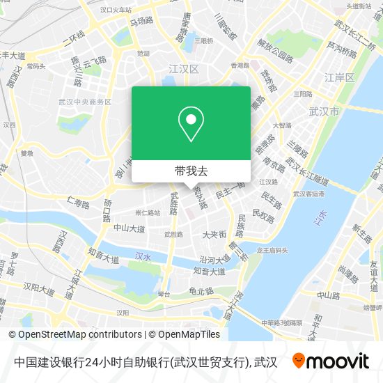中国建设银行24小时自助银行(武汉世贸支行)地图