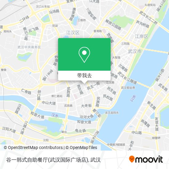 谷一韩式自助餐厅(武汉国际广场店)地图