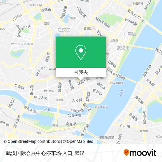 武汉国际会展中心停车场-入口地图