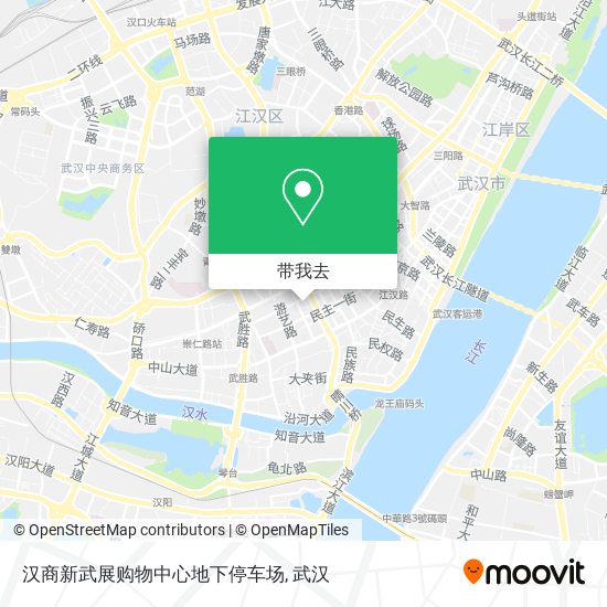 汉商新武展购物中心地下停车场地图