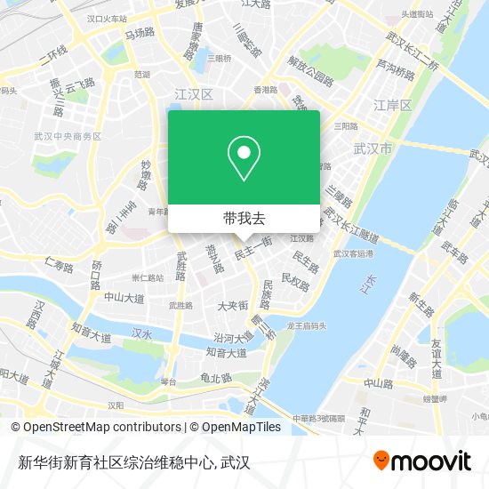新华街新育社区综治维稳中心地图