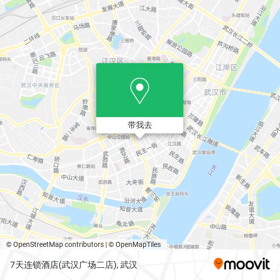 7天连锁酒店(武汉广场二店)地图