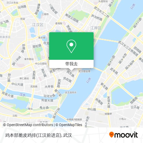 鸡本部脆皮鸡排(江汉前进店)地图