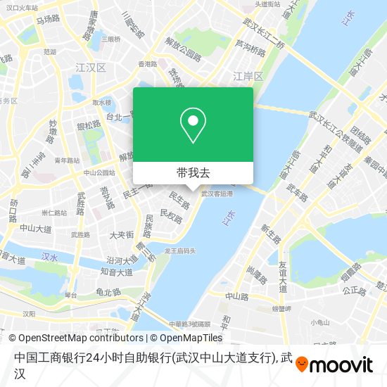 中国工商银行24小时自助银行(武汉中山大道支行)地图