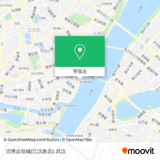 滔博运动城(江汉路店)地图