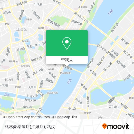 格林豪泰酒店(江滩店)地图