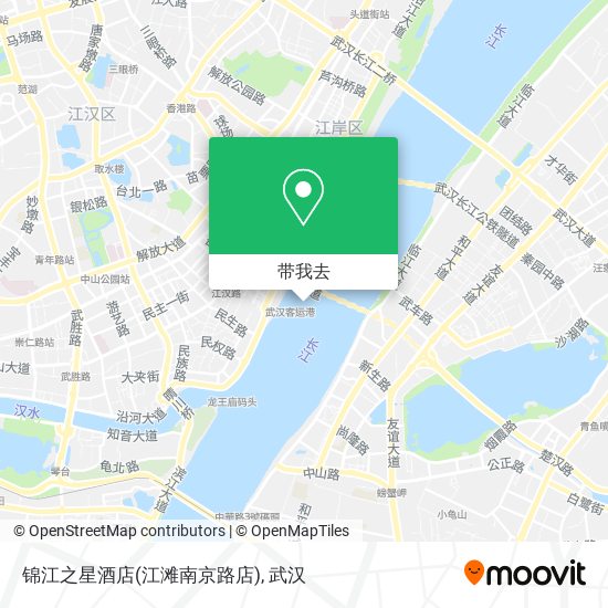 锦江之星酒店(江滩南京路店)地图