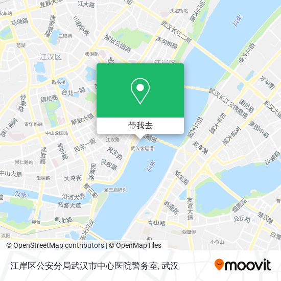 江岸区公安分局武汉市中心医院警务室地图
