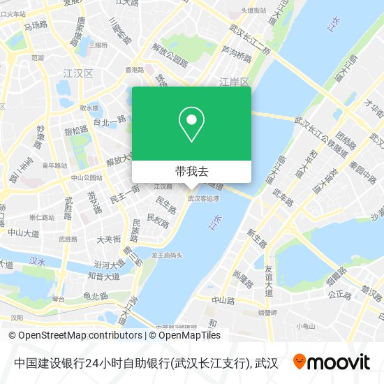 中国建设银行24小时自助银行(武汉长江支行)地图