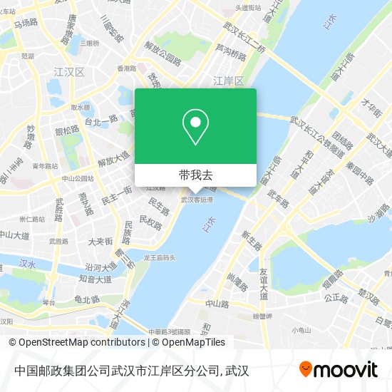 中国邮政集团公司武汉市江岸区分公司地图