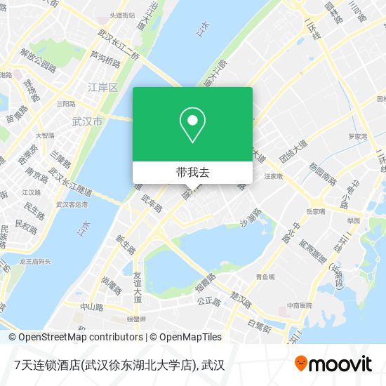 7天连锁酒店(武汉徐东湖北大学店)地图