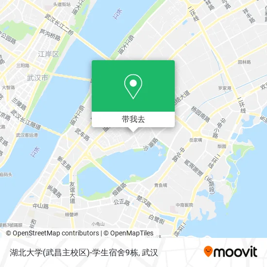 湖北大学(武昌主校区)-学生宿舍9栋地图