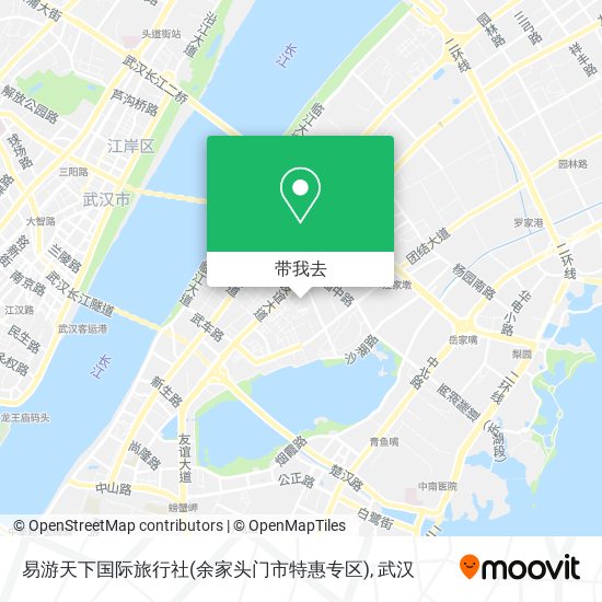 易游天下国际旅行社(余家头门市特惠专区)地图