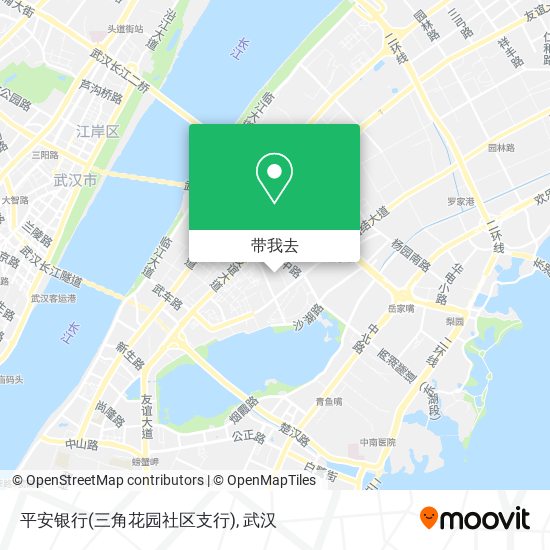 平安银行(三角花园社区支行)地图